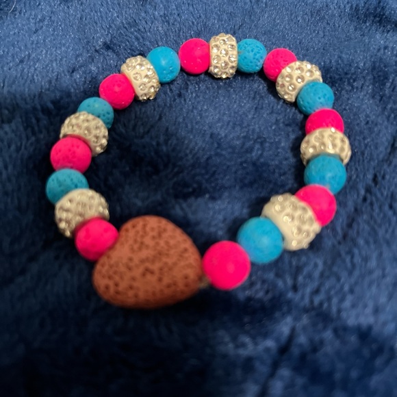 Jewelry - Colorful Beaded Bracelet with Heart Charm